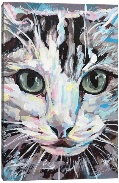 Cat II Canvas Art Print - Tadaomi Kawasaki