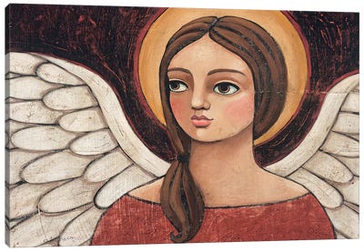 Heather Canvas Art Print - Christmas Angel Art
