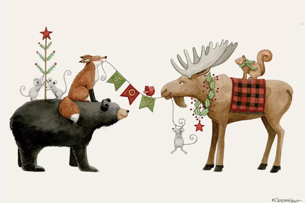 Rodents: Joy Banner by Teresa Kogut