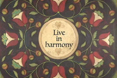 Live In Harmony by Teresa Kogut canvas print