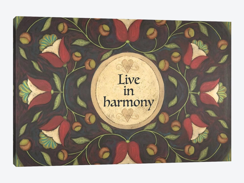 Live In Harmony by Teresa Kogut 1-piece Art Print