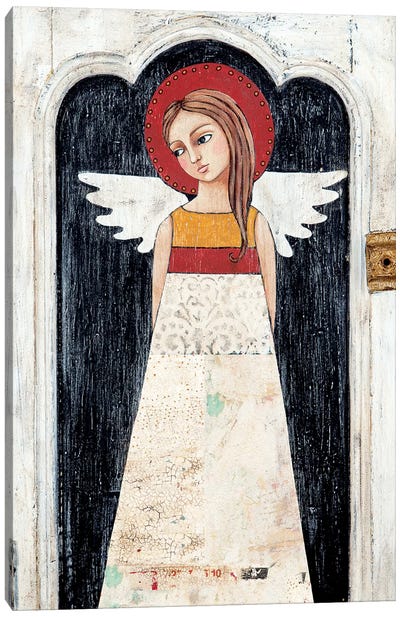 Angel Of Tulips Canvas Art Print - Teresa Kogut