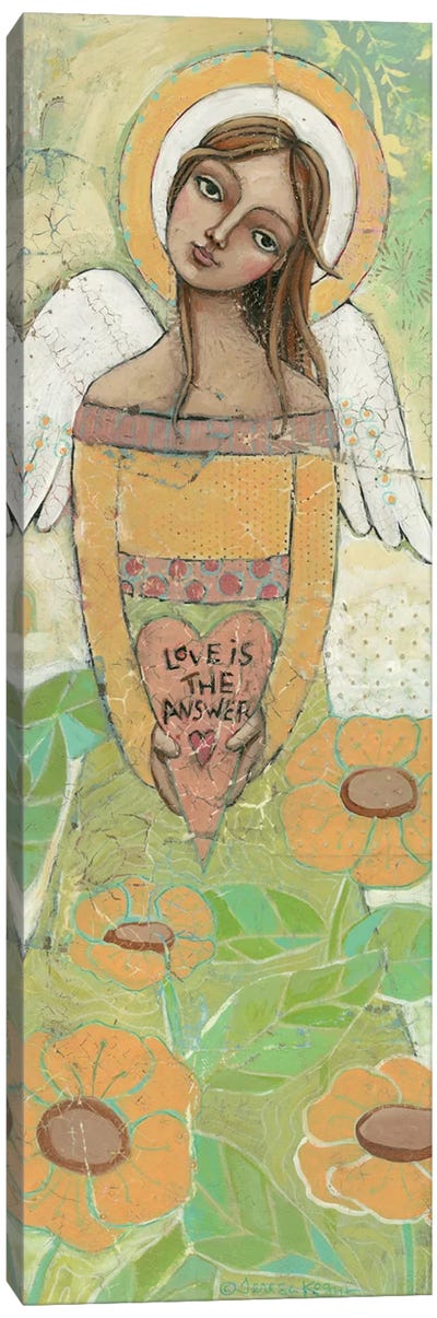 Love Is The Answer Canvas Art Print - Teresa Kogut