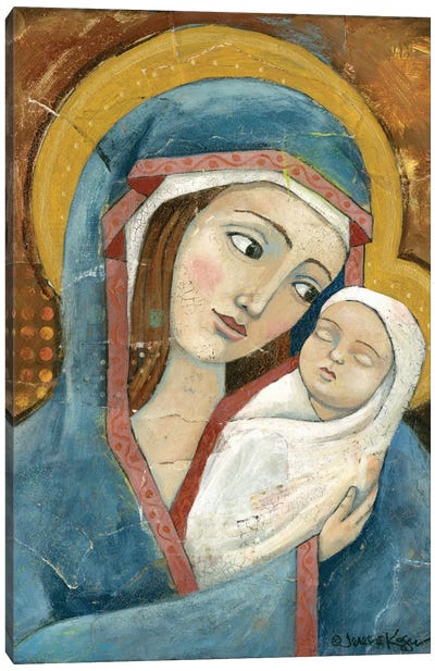 Madonna & Child Canvas Art Print - Teresa Kogut