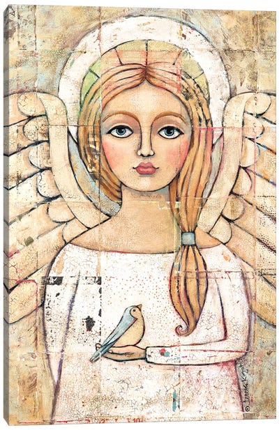 Angelic Vision Canvas Art Print - Religious Christmas Art