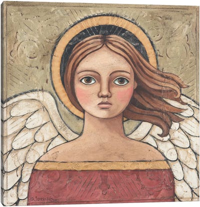 Oh My Soul Canvas Art Print - Christmas Angel Art
