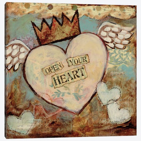 Open Your Heart Canvas Print #TKG141} by Teresa Kogut Canvas Print