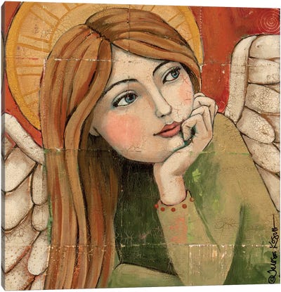 Peaceful Canvas Art Print - Angel Art