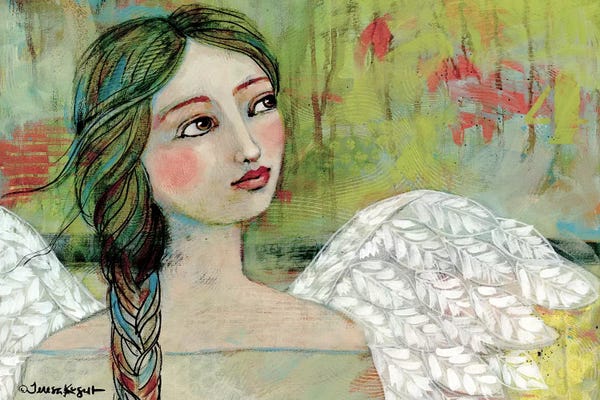 Folk Art: Peaceful Gaze by Teresa Kogut