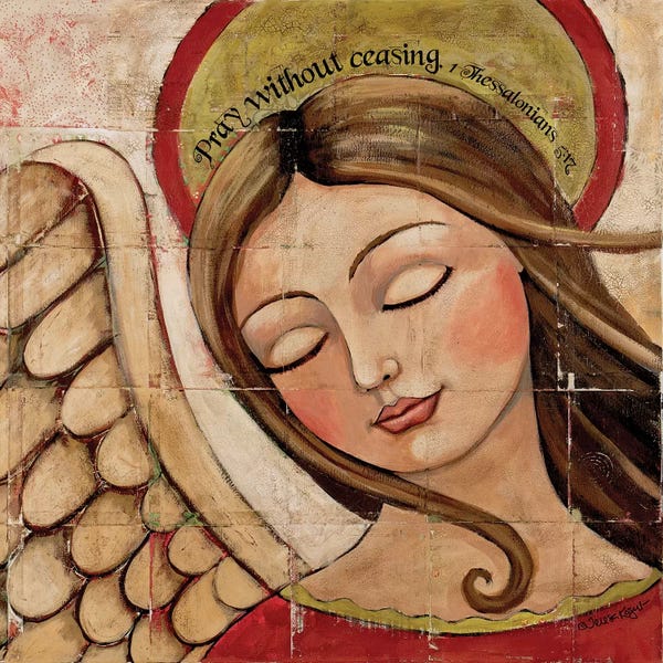 Folk Art: Pray Without Ceasing by Teresa Kogut