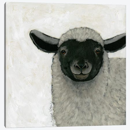 Sadie Sheep Canvas Print #TKG162} by Teresa Kogut Canvas Print