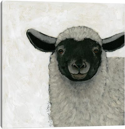 Sadie Sheep Canvas Art Print - Sheep Art