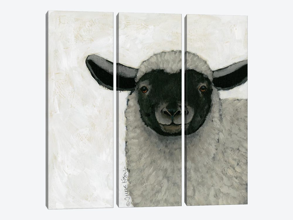 Sadie Sheep by Teresa Kogut 3-piece Canvas Wall Art