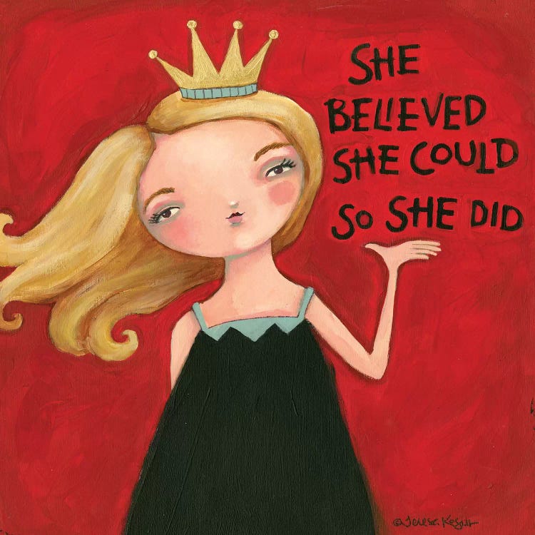 So She Did by Teresa Kogut wall art