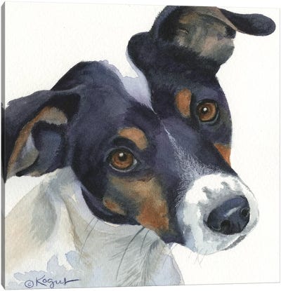 Spatz Canvas Art Print - Jack Russell Terrier Art