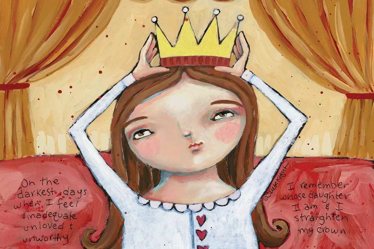 Straighten Your Crown Brunette by Teresa Kogut wall art