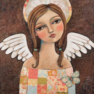 Sweetness With Butterflies by Teresa Kogut framed canvas print