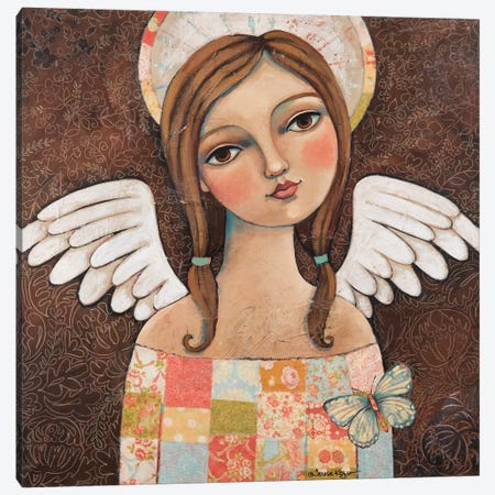 Sweetness With Butterflies Canvas Print #TKG179} by Teresa Kogut Canvas Wall Art