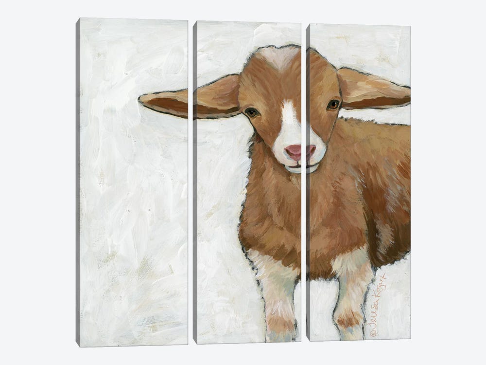 Tilly Goat by Teresa Kogut 3-piece Canvas Print