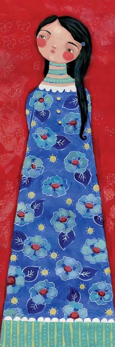 Whimsical Life by Teresa Kogut framed canvas print