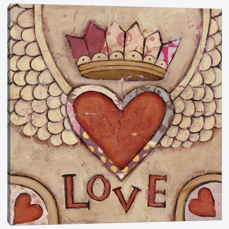 Winged Heart Canvas Print #TKG193} by Teresa Kogut Canvas Artwork