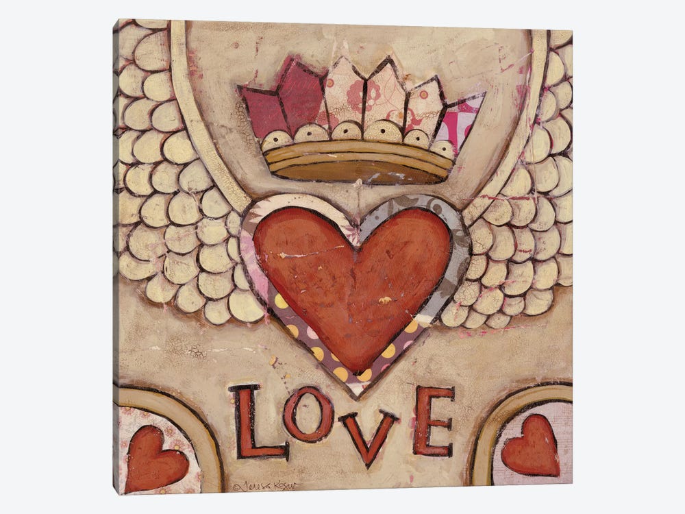 Winged Heart by Teresa Kogut 1-piece Canvas Art