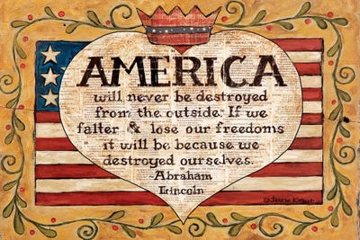 America by Teresa Kogut canvas print