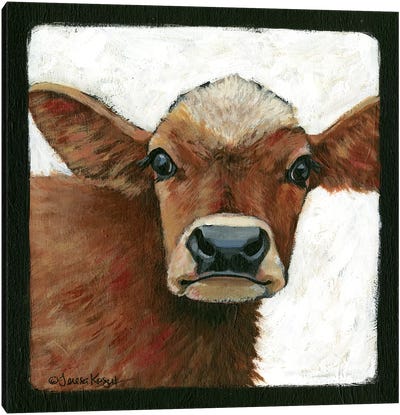 Bella Cow Canvas Art Print - Teresa Kogut