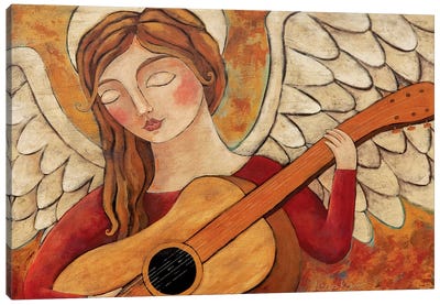 Comfort & Joy Canvas Art Print - Christmas Angel Art