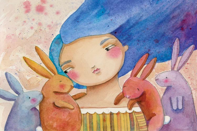 Cottontails by Teresa Kogut wall art