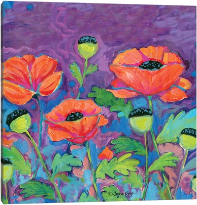 Floral V Canvas Art Print - Teresa Kogut