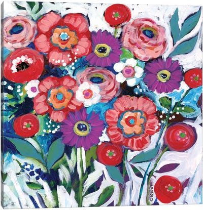 Floral VI Canvas Art Print - Teresa Kogut