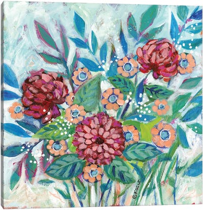 Floral XVII Canvas Art Print - Teresa Kogut