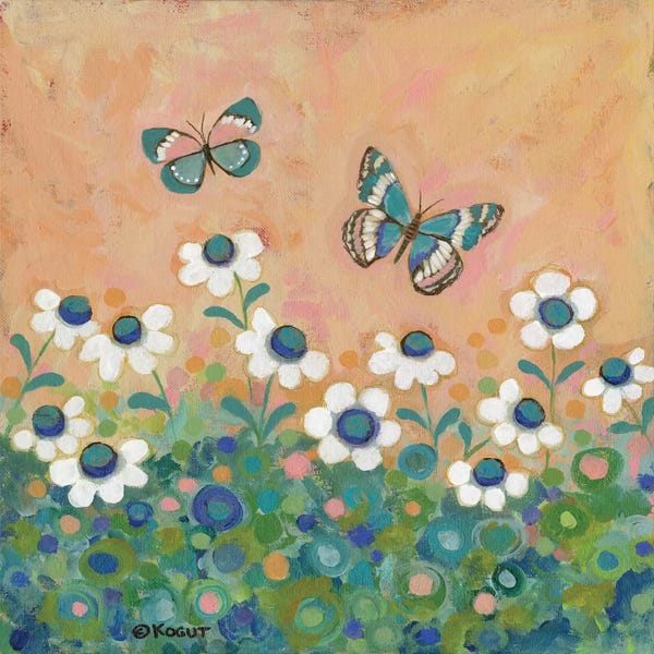 Butterflies and Flowers: Floral XXVII by Teresa Kogut