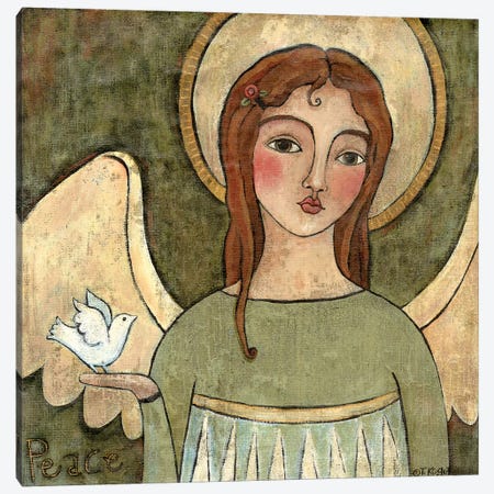 Angel Of Peace Canvas Print #TKG8} by Teresa Kogut Art Print