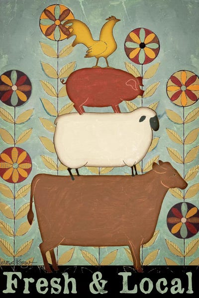 Teresa Kogut: Fresh & Local Animal Stack by Teresa Kogut