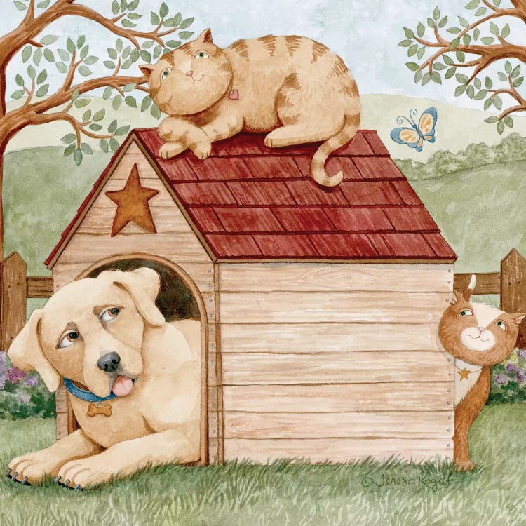 Furry friends by Teresa Kogut wall art