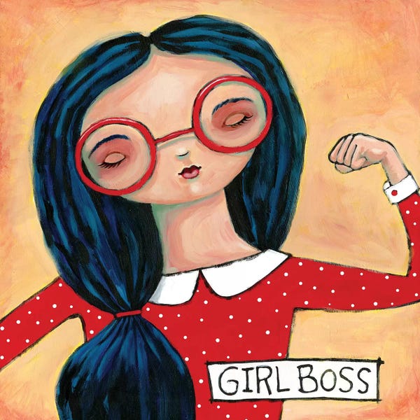 Kids Inspirational Art: Girl Boss by Teresa Kogut