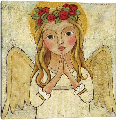 Angel Of Purity Canvas Art Print - Teresa Kogut