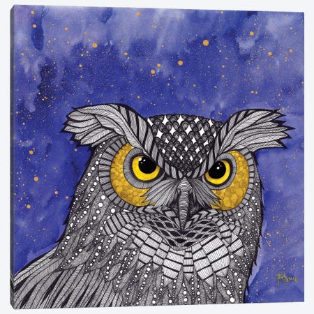 Owl Canvas Print #TKH104} by Terri Kelleher Canvas Art