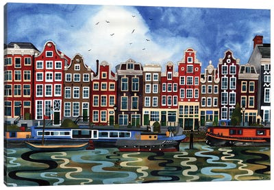 Amsterdam Canvas Art Print - Terri Kelleher