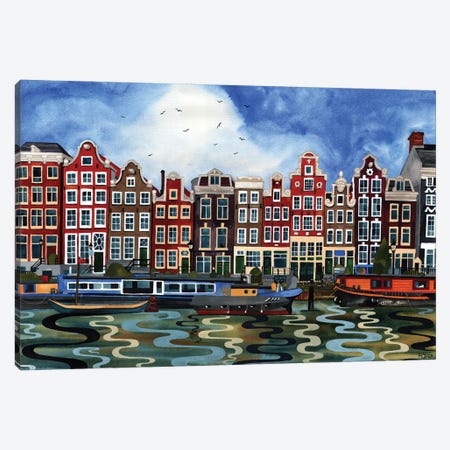 Amsterdam Canvas Print #TKH10} by Terri Kelleher Canvas Art Print