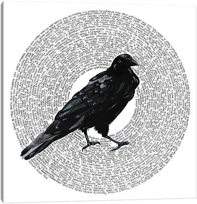 Poe's Raven Canvas Art Print - Terri Kelleher