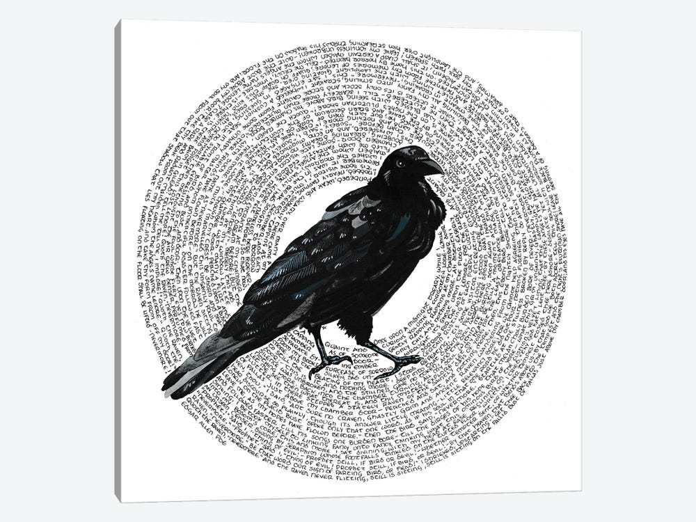 Poe's Raven by Terri Kelleher 1-piece Canvas Artwork