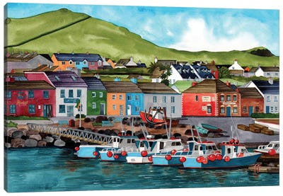 Portmagee Canvas Art Print - Ireland Art