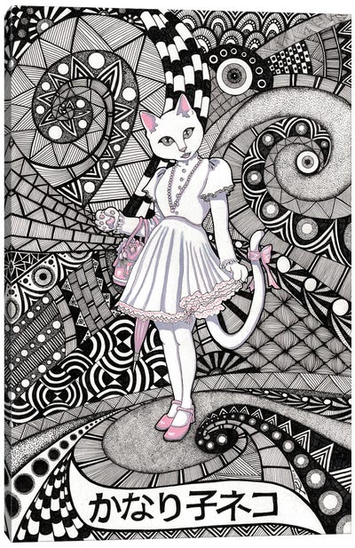 Pretty Kitten Canvas Art Print - Terri Kelleher