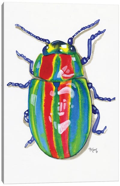Rainbow Bug Canvas Art Print - Terri Kelleher