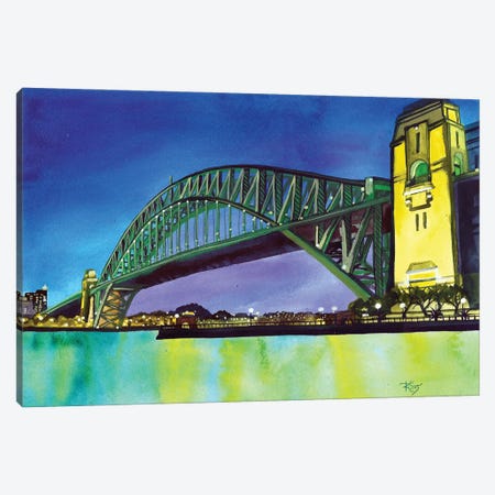 Sydney Nights Canvas Print #TKH134} by Terri Kelleher Canvas Art Print
