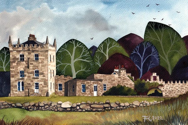 Terri Kelleher: Kilcolgan Castle, Galway, Ireland by Terri Kelleher