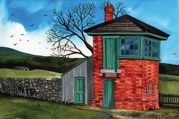 Terri Kelleher: Ballyglunin Station, Tuam, Ireland by Terri Kelleher